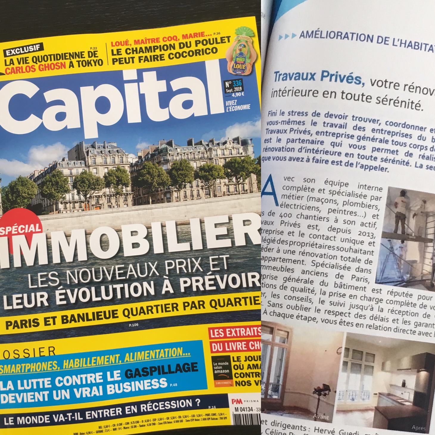 Article du magazine Capital sur Travaux Privés